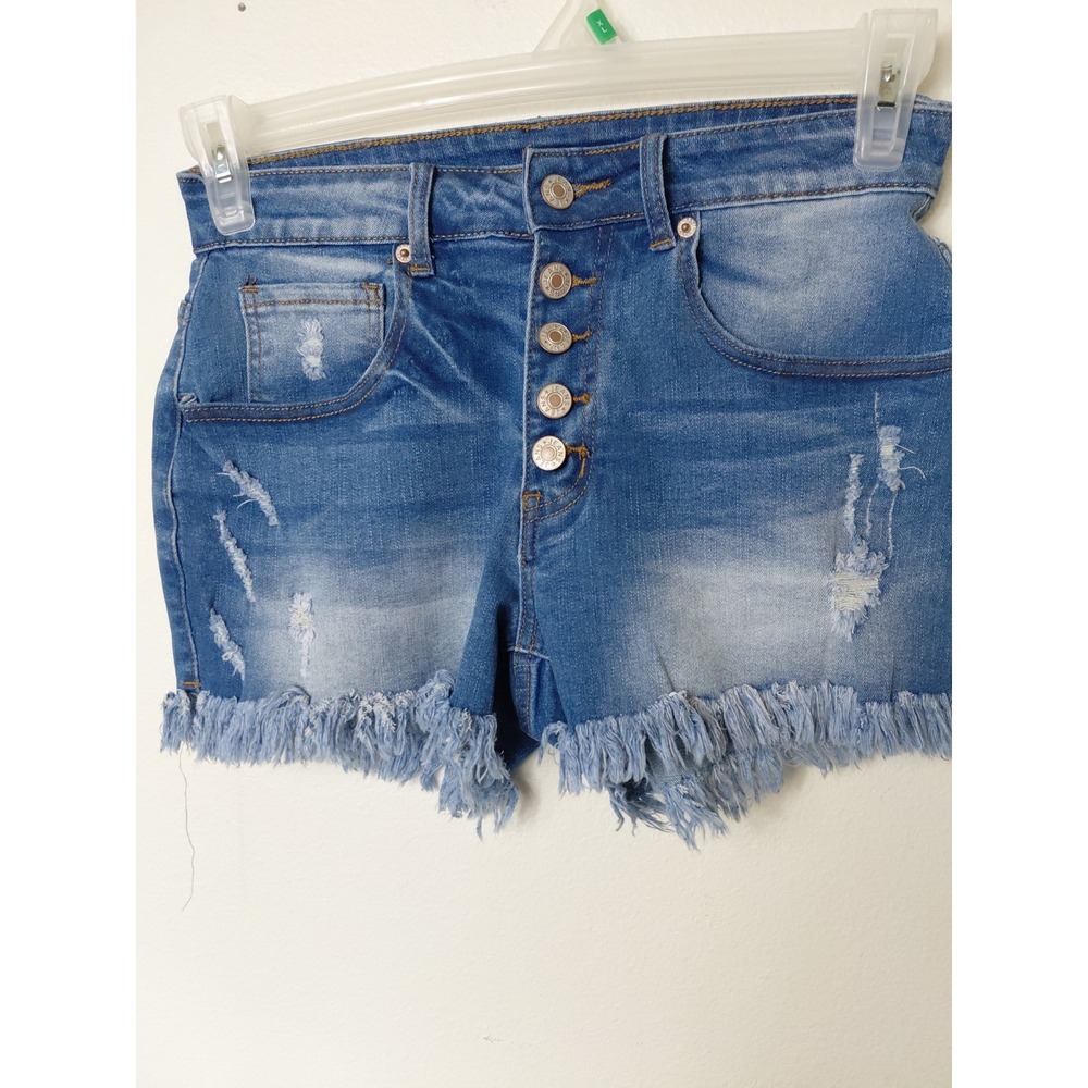 Jeans Womens Denim Shorts Size Small Frayed Fringe Distressed Boho